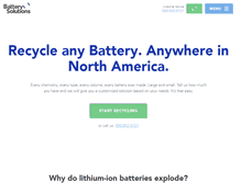 Tablet Screenshot of batterysolutions.com